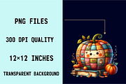 Autumn Patchwork Pumpkin Sublimatio, an Illustration by SVGArt (Thumbnail 7 of 8)