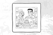 Cute Halloween Coloring Pages, an Illustration by DesignDevisers (Thumbnail 9 of 9)