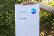 Wedding Welcome Sign Template, a Poster Template by Arfis (Thumbnail 3 of 6)