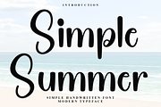 Simple Summer, a Handwritten Font by FreshTypeINK (Thumbnail 1 of 8)