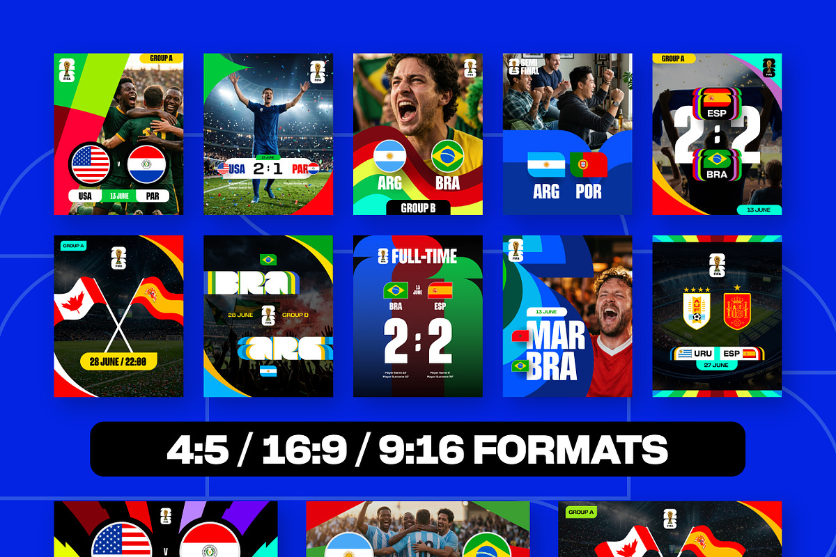 World Cup 2026 Canva Graphics Pack, a Sport Illustration by Lunarts Studio (Photo 6 of 7)