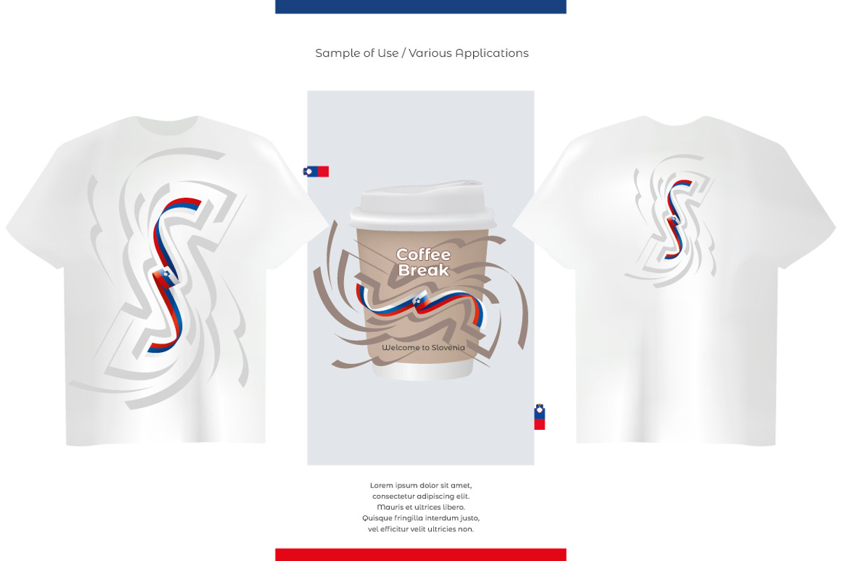 Slovenia flag ribbon vector, a Templates & Theme by Simbos (Photo 7 of 9)