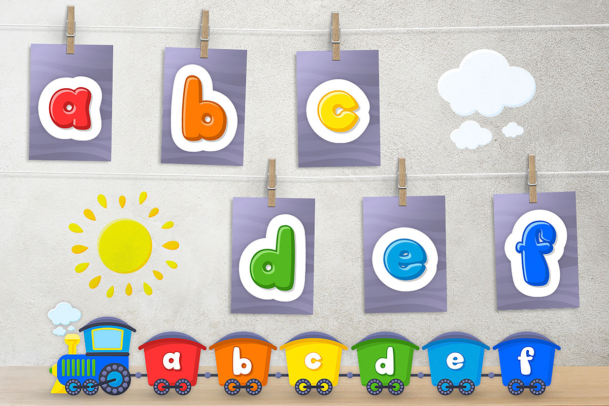 Kids Alphabet and Numbers, an Object Graphic by LartGraphics (Photo 7 of 18)