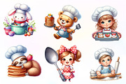 Cute little chef clipart Cooking, an Illustration by CreationArt (Thumbnail 7 of 9)