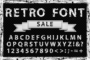 Grunge Ink Vector Font