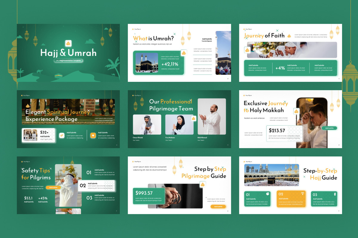 Hajj & Umrah Google Slides, a Presentation Template by Loin Studio (Photo 3 of 4)