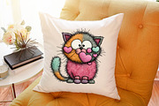 Whimsical Valentine s Day Cat Clipar, an Illustration by Sublimation Artist (Thumbnail 5 of 6)