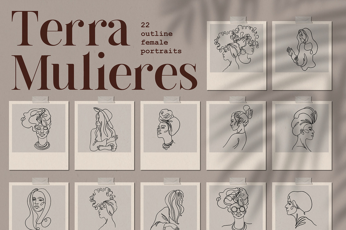 Terra Mulieres. Vector Set of 72., a Decorative Illustration by Varvara Gorbash (Photo 6 of 8)