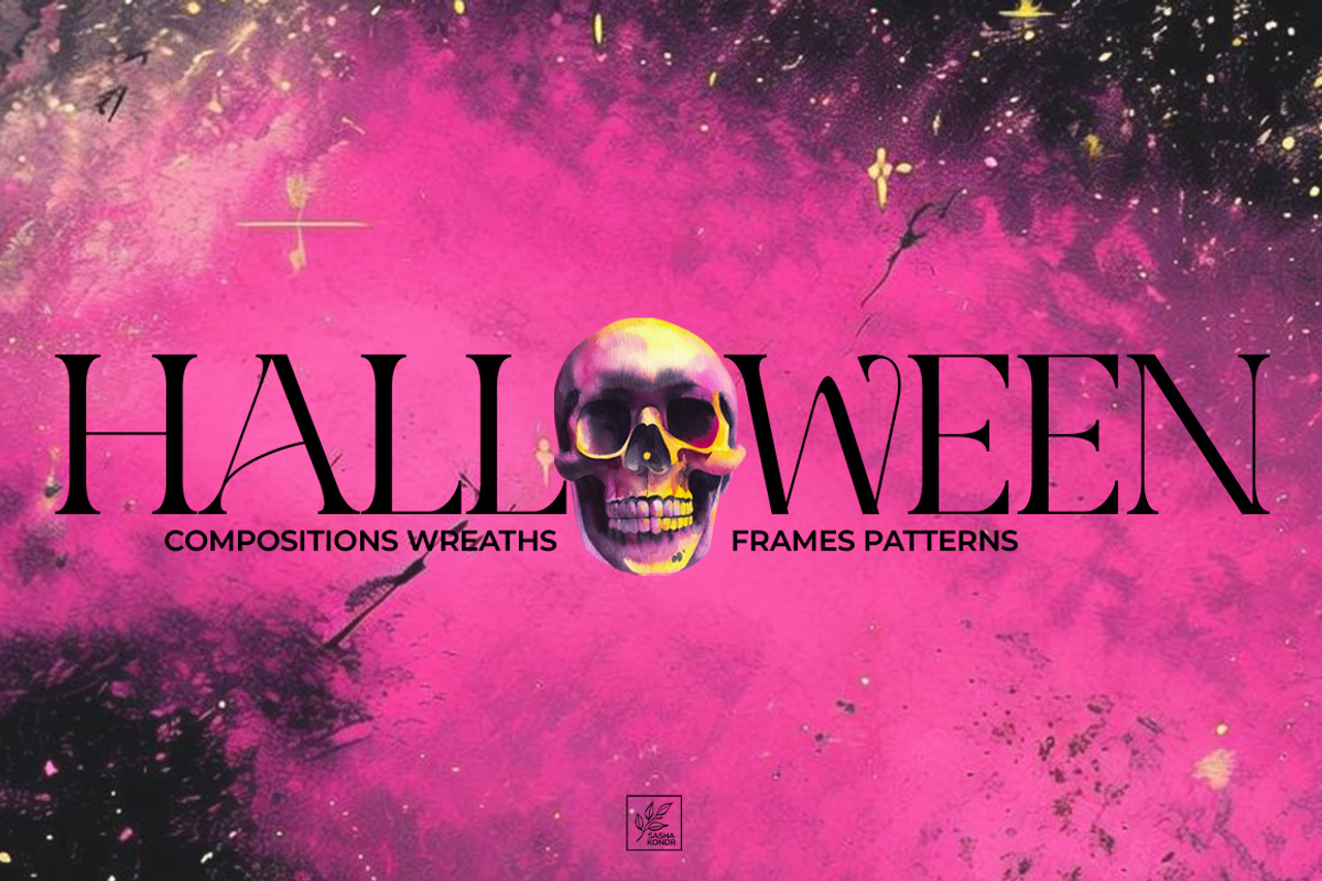 Halloween Mystic Watercolor, a Seasonal Illustration by SashaKondr (Photo 1 of 11)