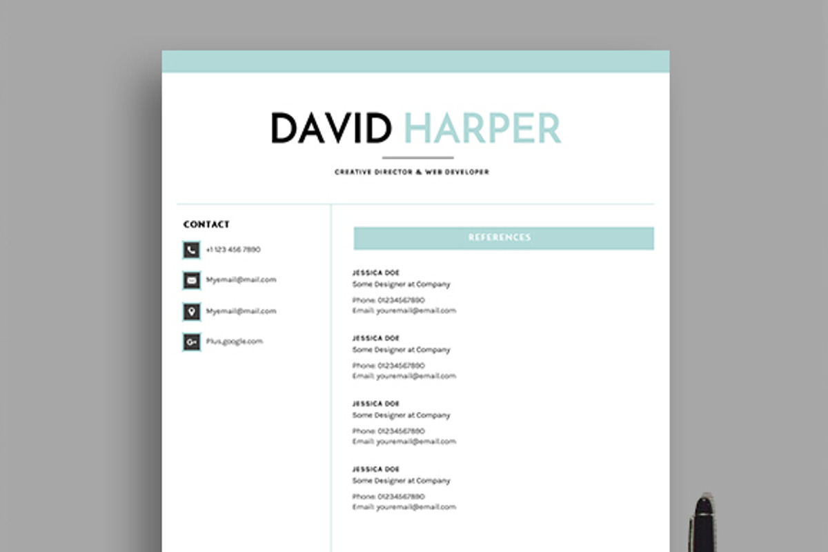 DH Resume (4 Pages), a Resume Template by dkcreatives (Photo 4 of 4)