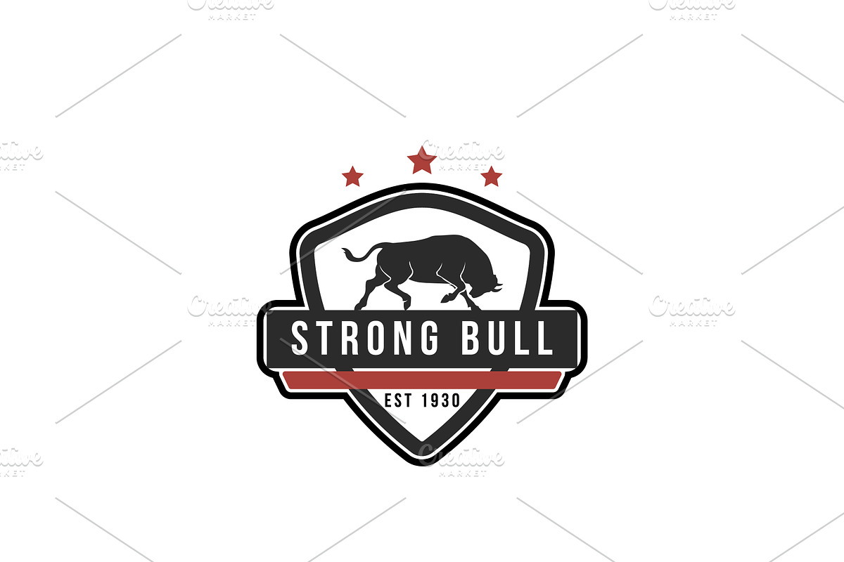 Texas Strong Bull Logo Design, a Branding & Logo Template by AlvinStd
