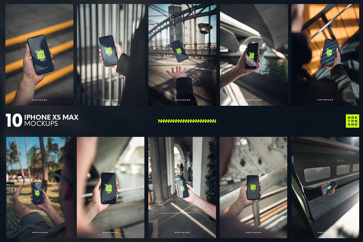 MEGA PSD MOCKUP BUNDLE 40 IN 1, an iPhone Mockup by North&Nano (Photo 9 of 11)
