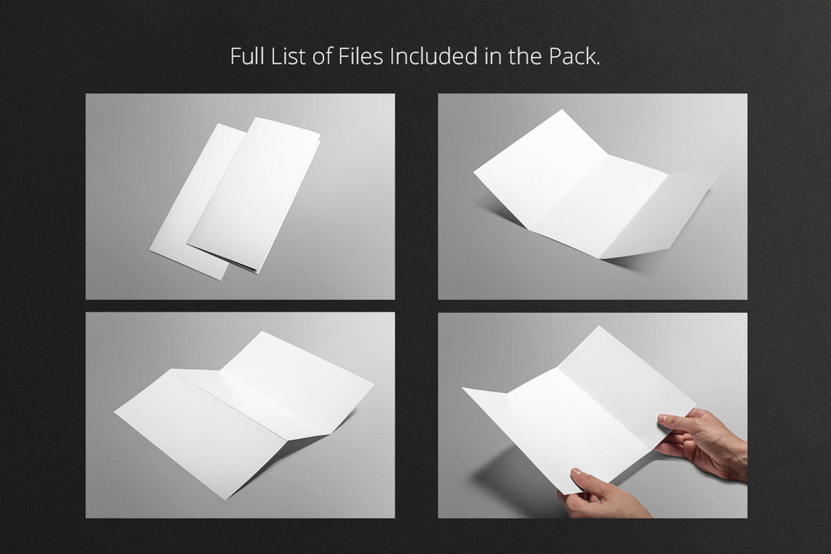 Tri-fold Brochure Mock-Up, a Print Template by Mockup Cloud