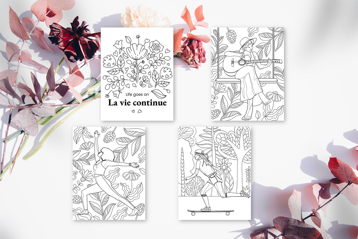 Adult Coloring Book | Whole Shop, a Graphic by ChristinaDesigns (Photo 7 of 28)