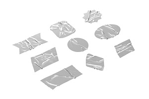 Sticker Tape Set 9 Shape 3D Model