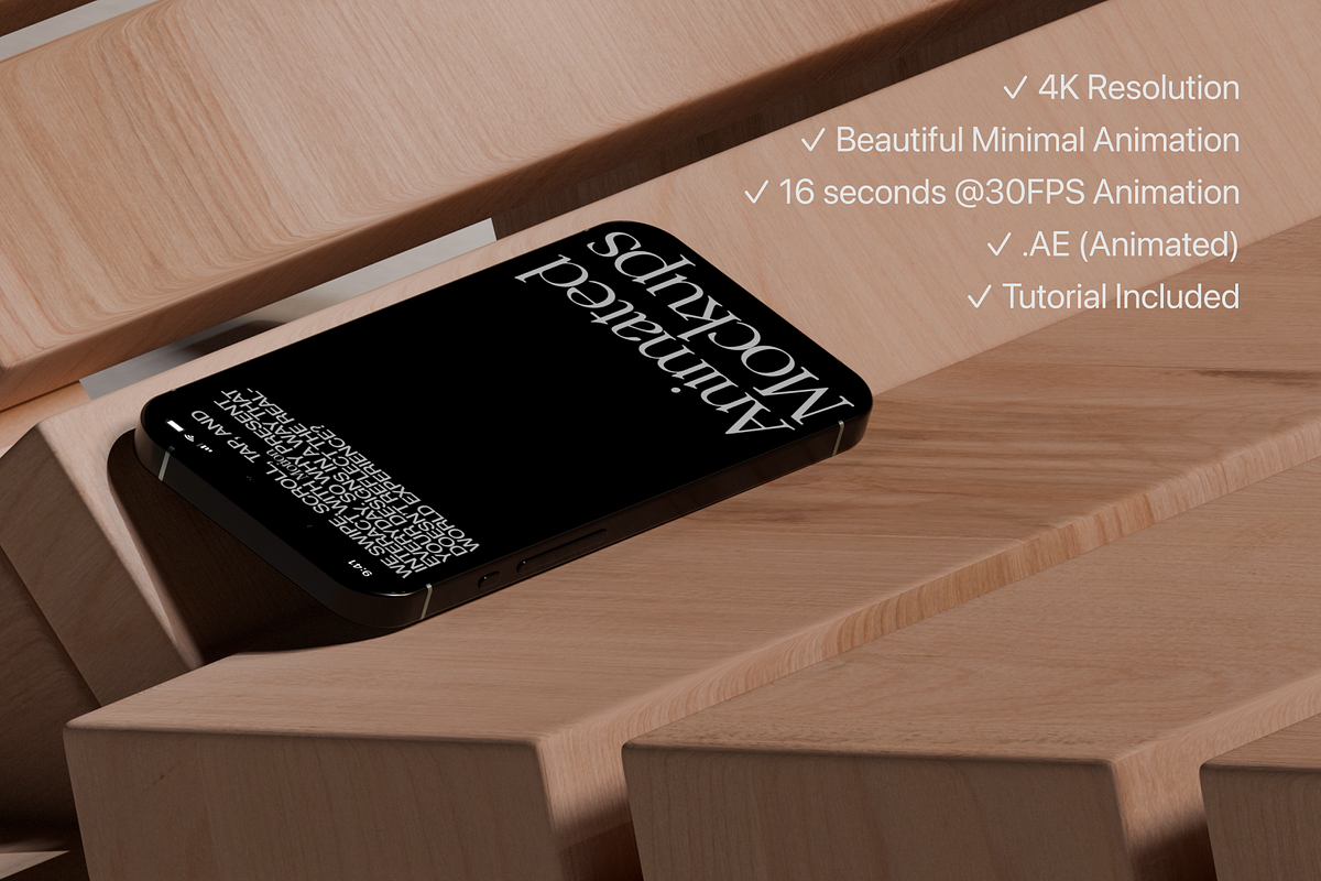 Animated iPhone 16 Pro Mockup, an iPhone Mockup by Arpit Brandings (Photo 2 of 5)