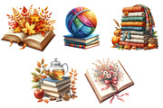 Fall Reading Nook Clipart, a Graphic by CitraGraphics (Thumbnail 2 of 4)
