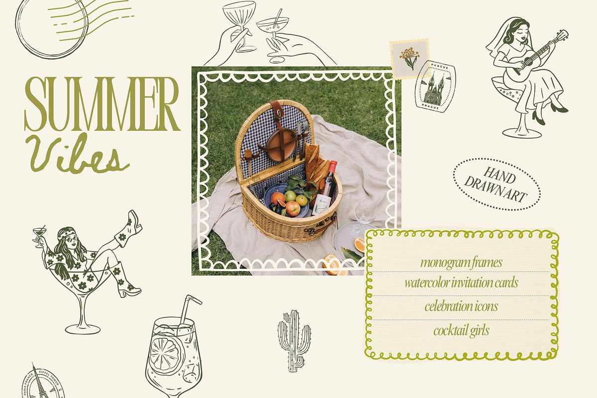 Whimsical Frame Art Collection, an Illustration by NassyArt (Photo 15 of 21)