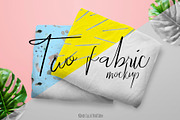 Two Fabric Mockup, a Product Mockup by ⚞ Kind Illustration ⚟ (Thumbnail 1 of 5)