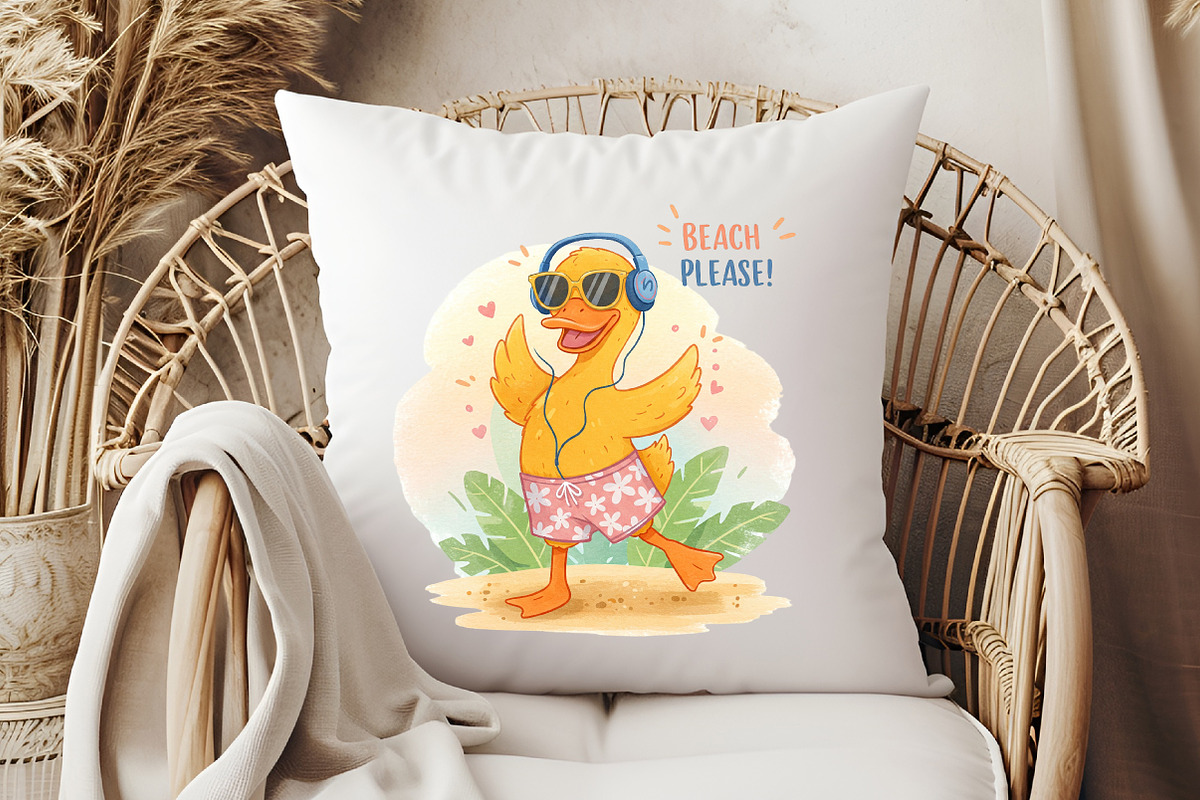 Summer Duck Sublimation Bundle, an Illustration by Libby Wishes (Photo 3 of 12)