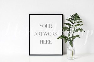 Black Frame Mockup Fern