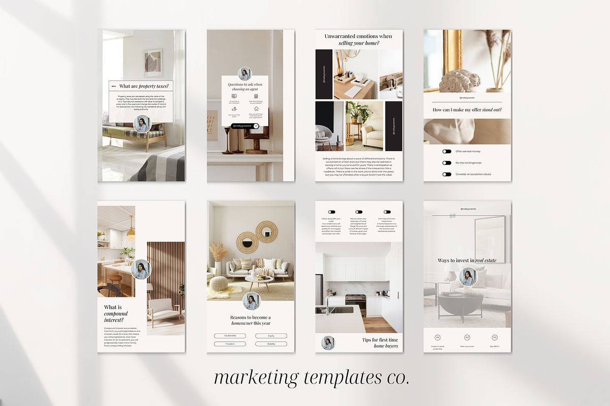 Real Estate Instagram Story Template, a Social Media Template by Marketing Templates Co. (Photo 5 of 9)