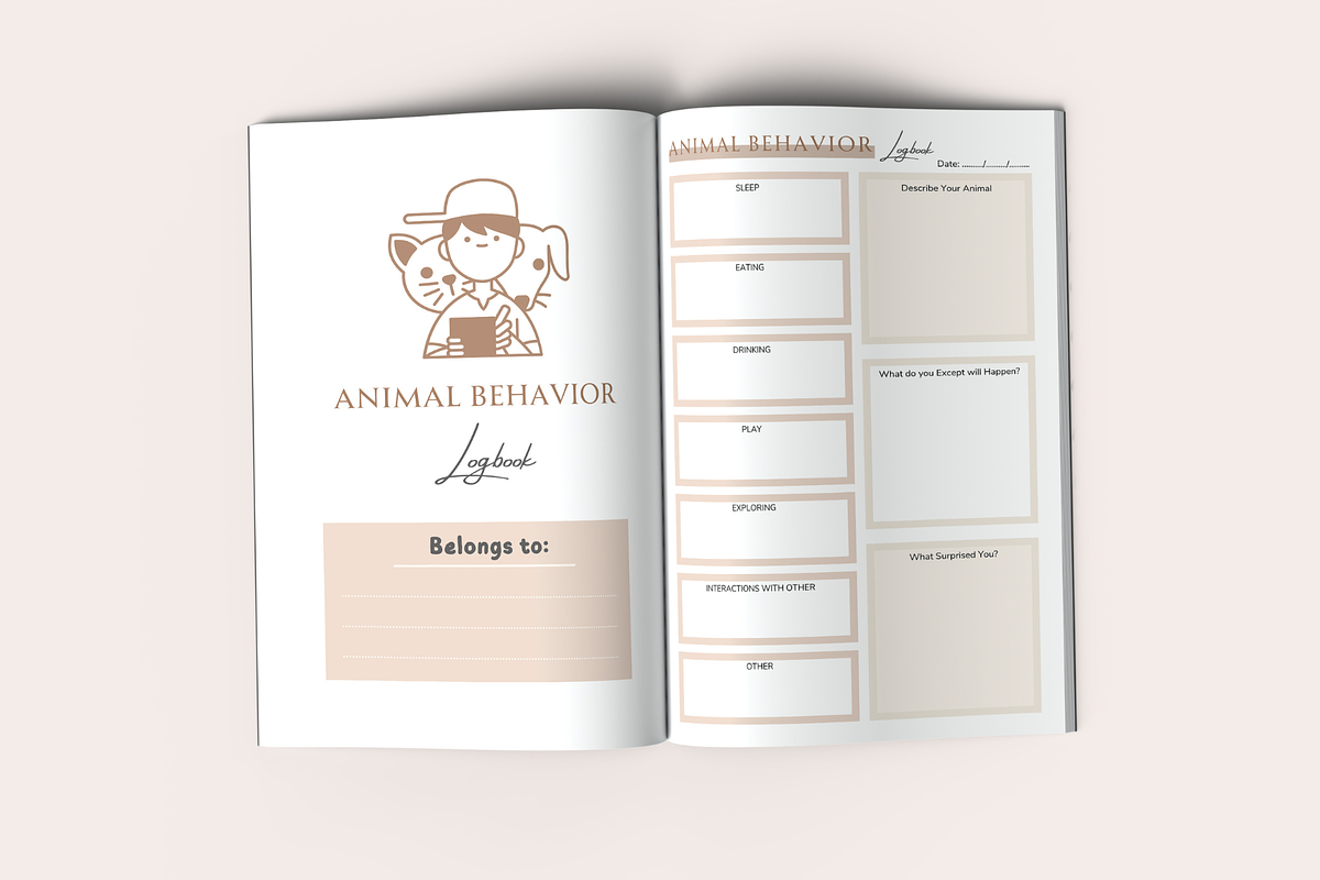 Animal Behavior Logbook, a Templates & Theme by KDPISH (Photo 2 of 4)