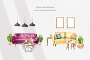Home Living Furniture collection, a Decorative Illustration by Volha Studio (Thumbnail 3 of 8)