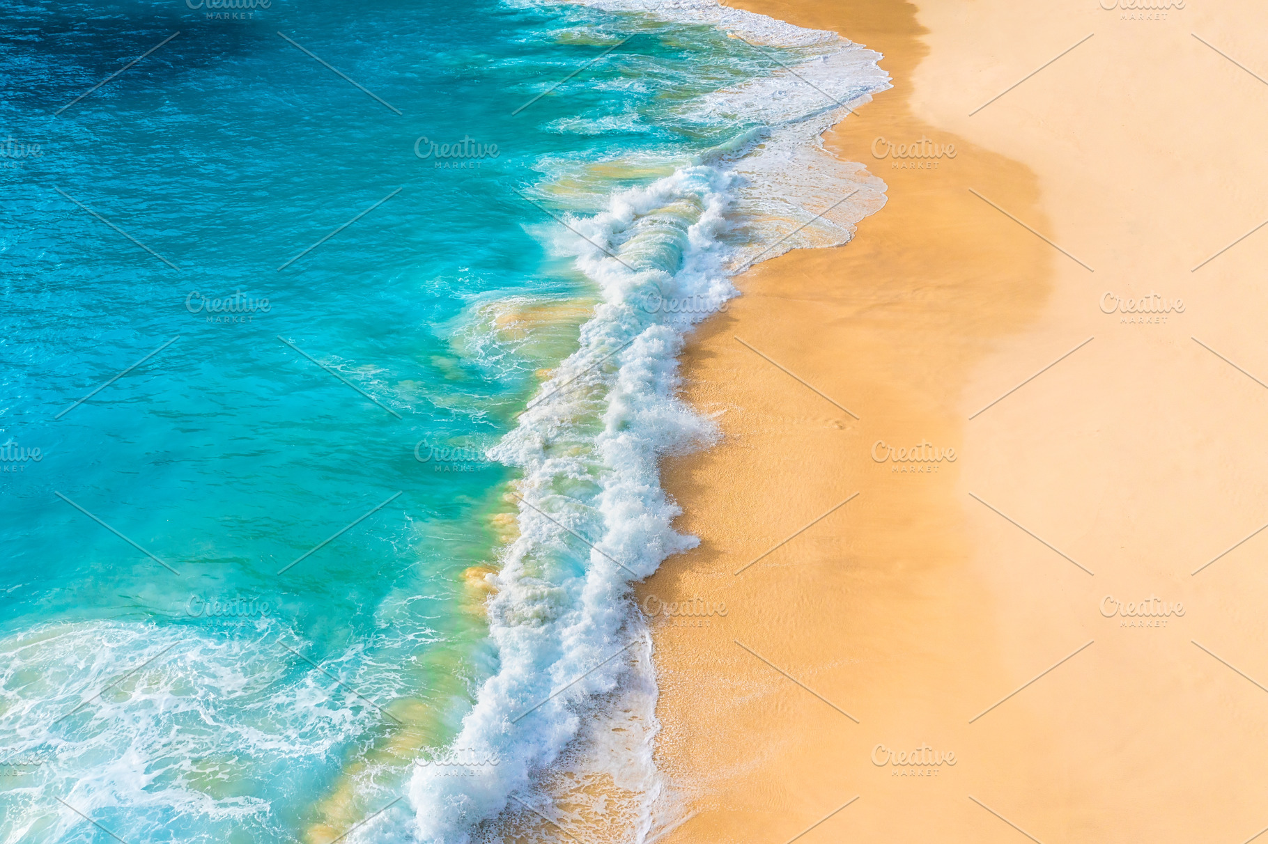 Coast as a background from top view, a Nature Photo by Landscape and travel