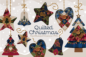 Quilted Christmas Ornaments