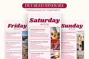 Pink Digital Bachelorette Itinerary, an Invitation Template by Story Native (Thumbnail 2 of 9)