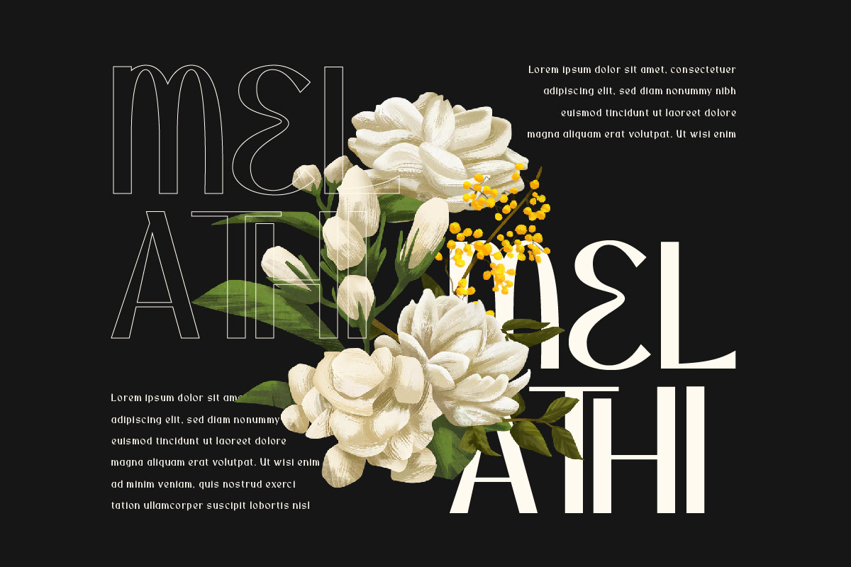 Orsatta - Display Font, a Sans Serif Font by twinstd (Photo 6 of 7)