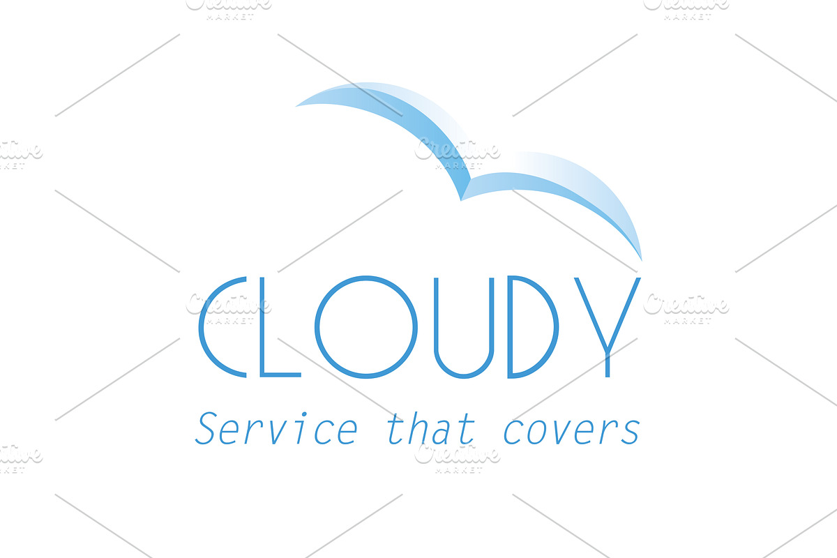 Cloudy Logo, a Branding & Logo Template by PSDFY (Photo 2 of 3)
