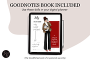 Girl Boss 26 planner clipart png, a Person Illustration by Parinaz Wadia Design (Thumbnail 7 of 8)