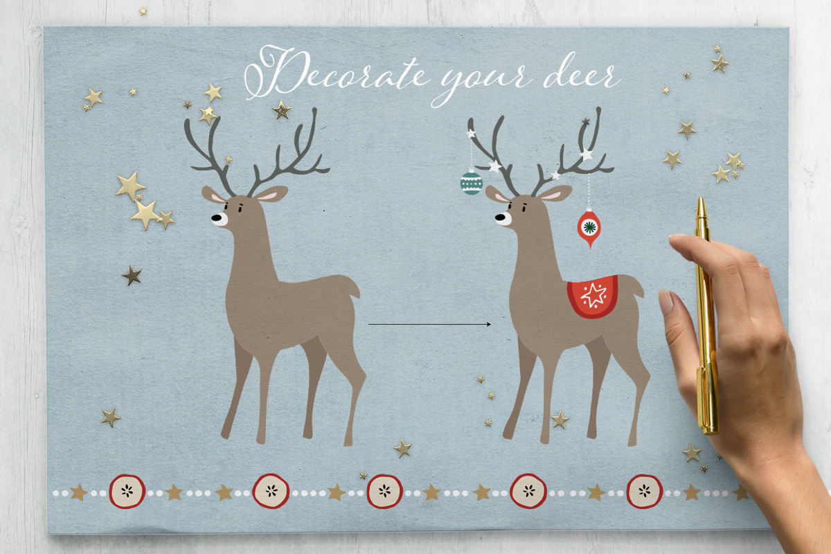 Merry Christmas set, 166 elements, an Animal Illustration by Tabita's shop (Photo 12 of 14)