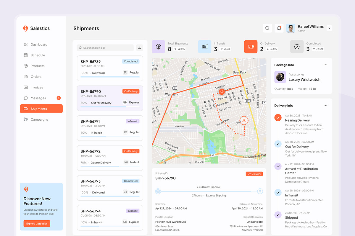 Salestics - Sales Dashboard, an UI Kit Template by peterdraw (Photo 5 of 7)