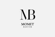 Modern Serif MB monogram, a Branding & Logo Template by MuzaInspires (Thumbnail 2 of 4)