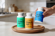 Supplement Bottle Mockup Bundle, a Packaging Mockup by pixelmock (Thumbnail 33 of 35)