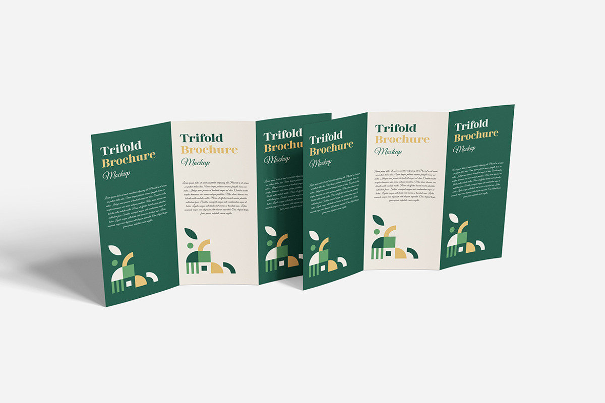 Minimalist Trifold Brochure Mockup, an Advertising Mockup by bimockup (Photo 5 of 6)