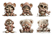 Arctic animals png set, an Illustration by SinaCreation (Thumbnail 8 of 11)