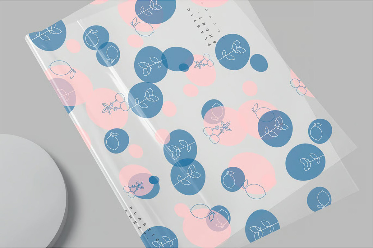 Transparent Wrapping Sheet Mockups, a Packaging Mockup by megostudi0 (Photo 4 of 6)
