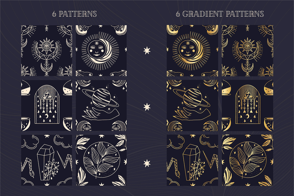 Celestial mystic collection, a Decorative Illustration by BAGIRA | Studio (Photo 4 of 7)