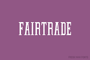 Fairtrade, a Slab Serif Font by Fresh Pressed Fonts (Thumbnail 1 of 5)