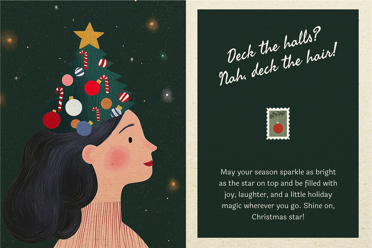 Cozy Greetings / Christmas Postcards, a Seasonal Illustration by By Arkadë (Photo 4 of 6)