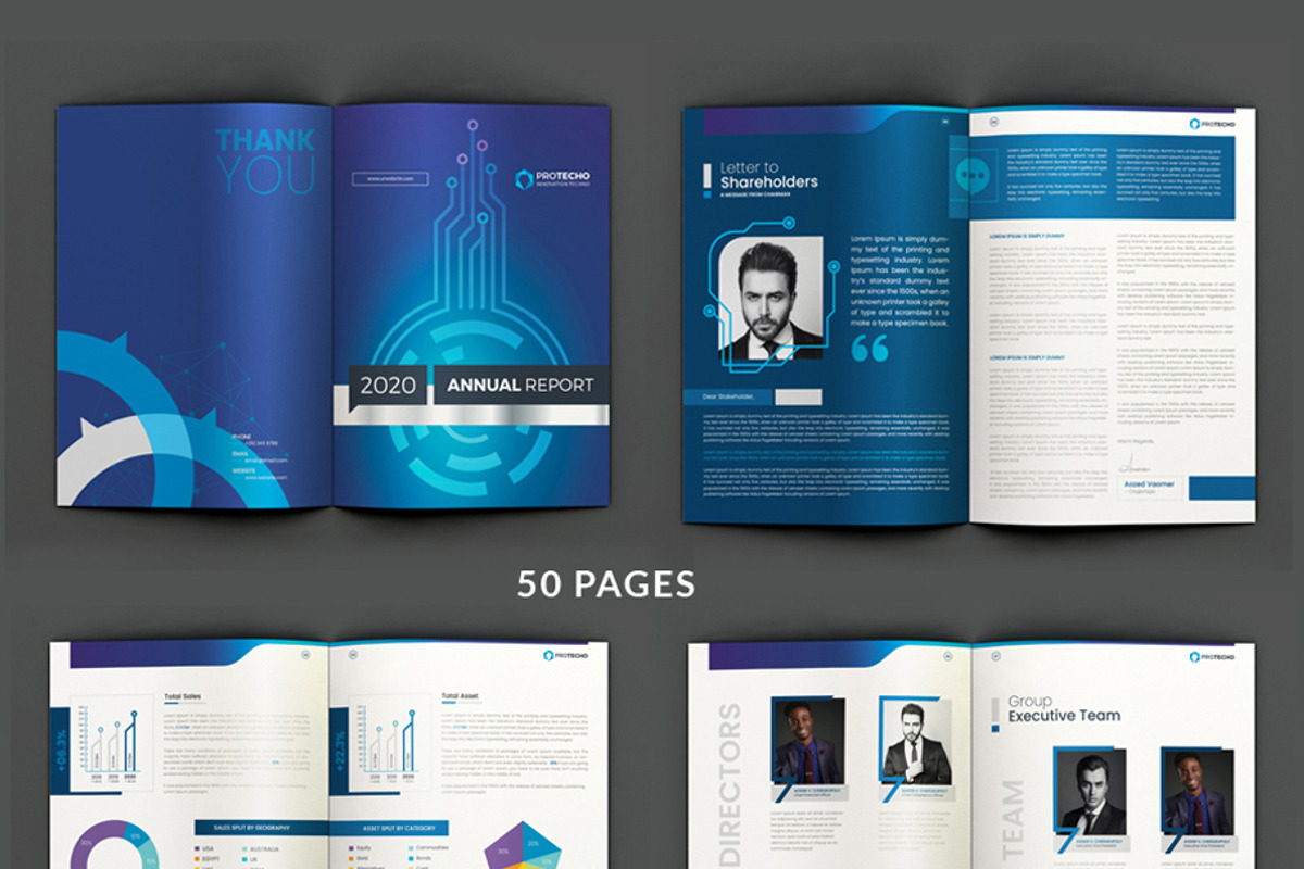 Annual Report, a Brochure Template by xnorpix (Photo 1 of 25)