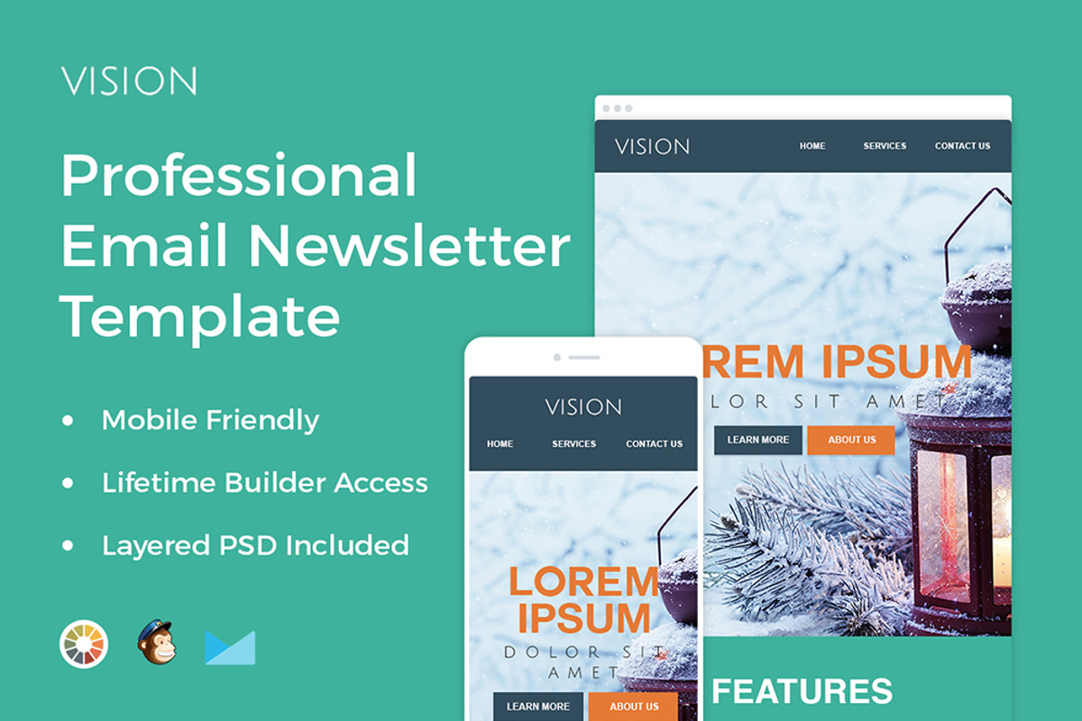 Vision - Professional Email Template, an Email Template by ZippyPixels (Photo 1 of 4)