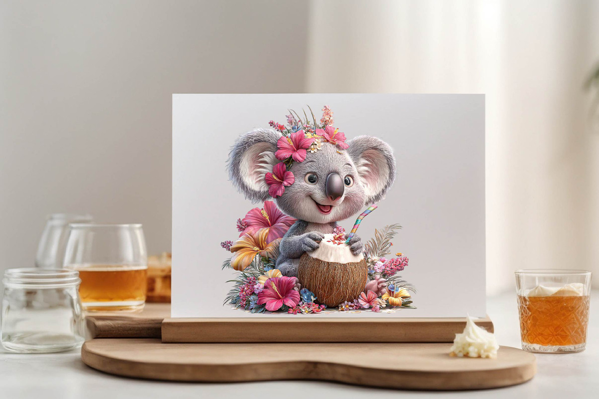 Watercolor Animal Mother's Day Clipa, an Illustration by SVGArt (Photo 5 of 9)