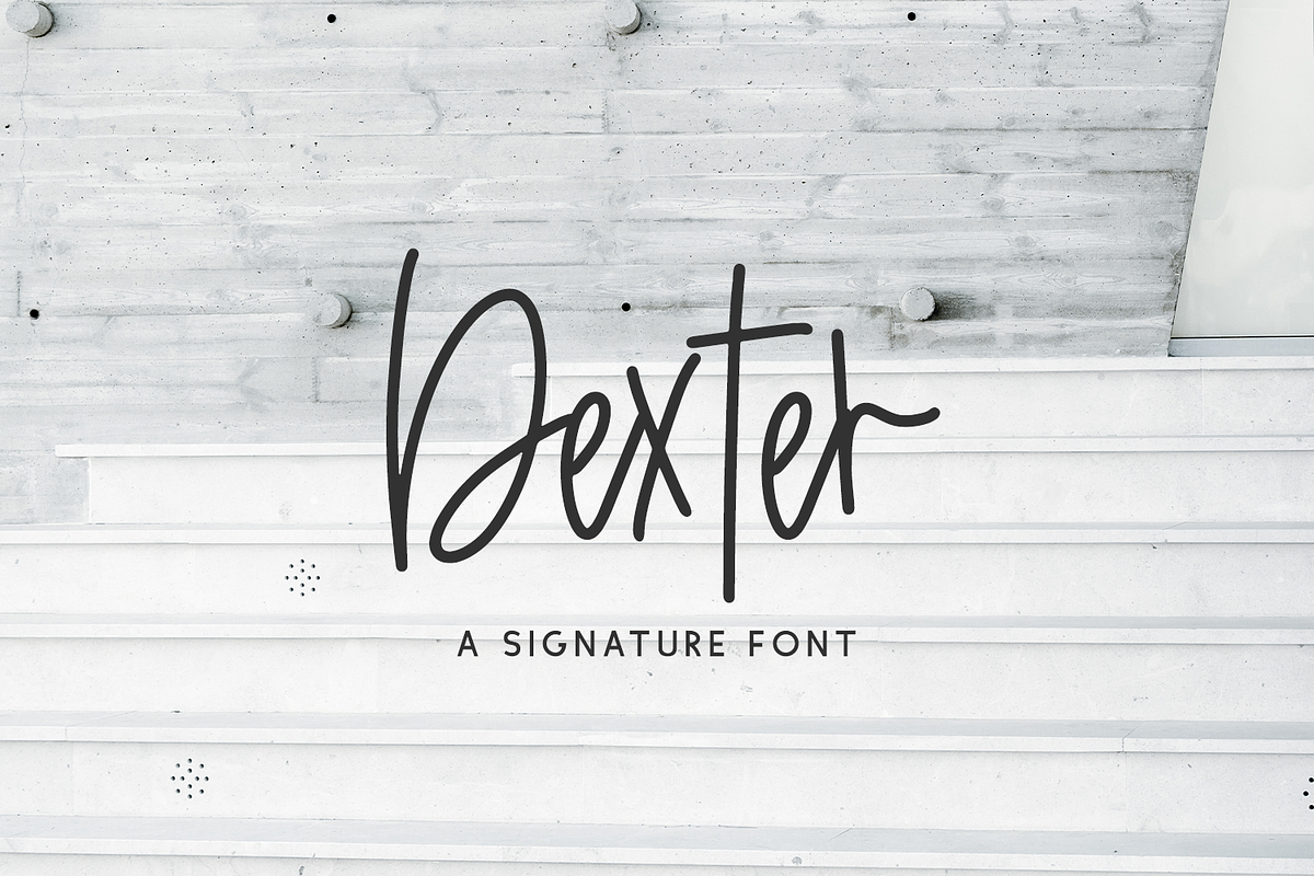 Dexter Handwritten Font, a Script Font by Beck McCormick