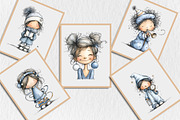 Happy New Year Girl Clipart, an Illustration by Rose Art (Thumbnail 7 of 7)