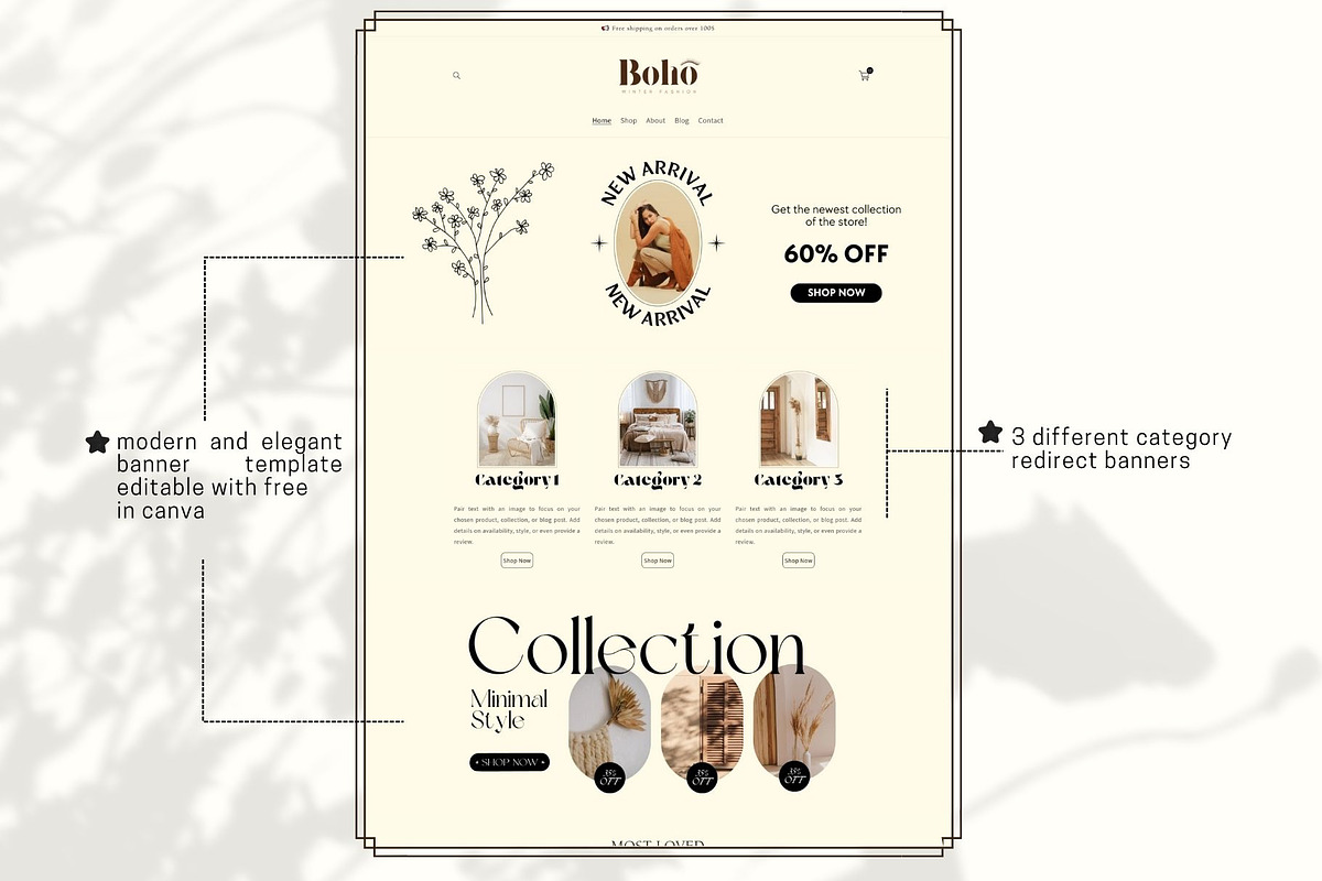 Neutral Beige Luxury Shopify Theme, a Templates & Theme by DaisyStudio (Photo 5 of 11)
